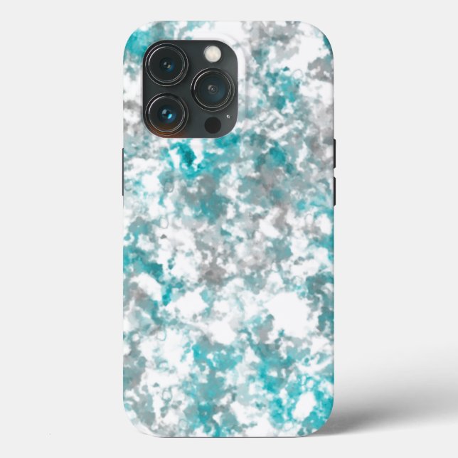 Coques Case-Mate iPhone texture gris turquoise et marbre blanc (Verso)