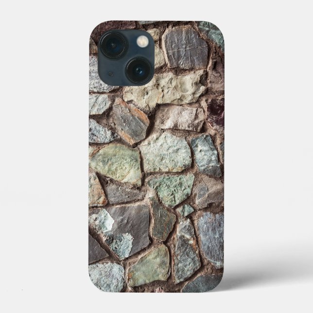 Coques Case-Mate iPhone texture murale en pierre (Verso)