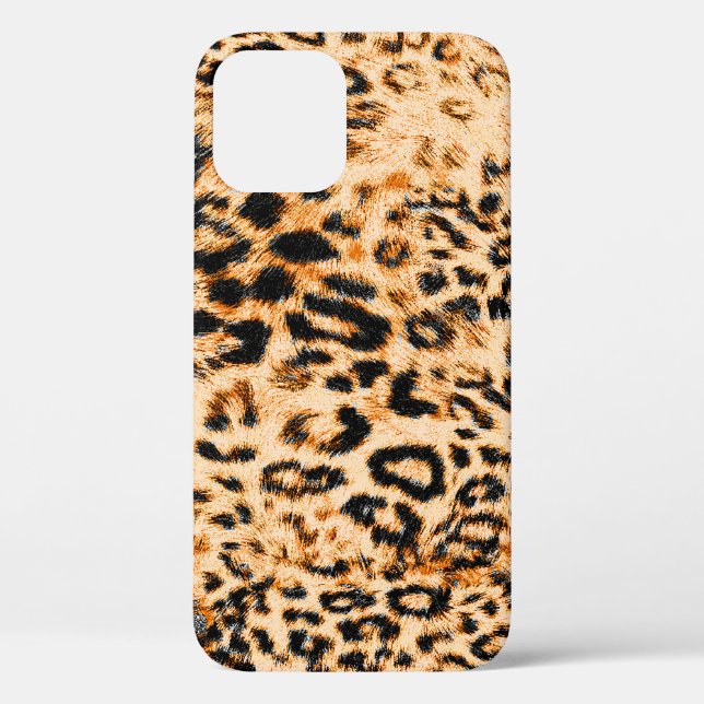 Coques Case-Mate iPhone Texture peau léopard, motif léopard (Verso)