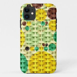 Coque Case-Mate Pour iPhone Texture pois jaune et verte sans soudure
