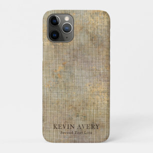 Case-Mate iPhone Case Texture rustique de lin beige Elegant