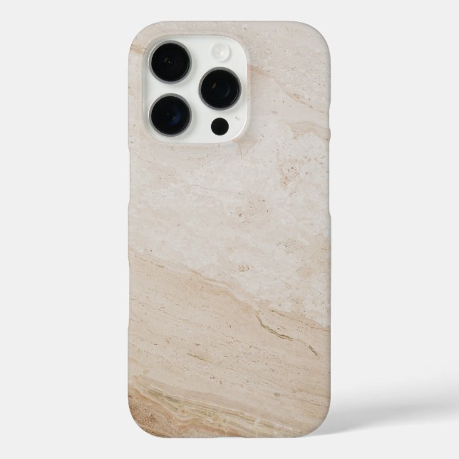 Coques Case-Mate iPhone Texture Travertine Naturelle - Motif de Pierre Ter (Verso)