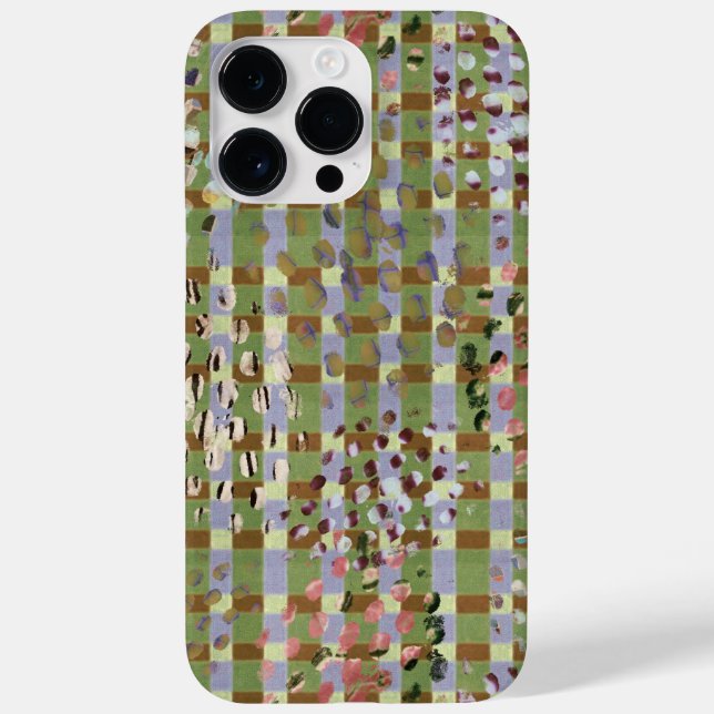 Coques Case-Mate iPhone Textured Pointillism Grid Pattern Artwork (Verso)