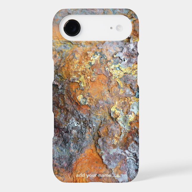 Coques Case-Mate iPhone Texturisé industriel rouillé de cool métallique de (Verso)