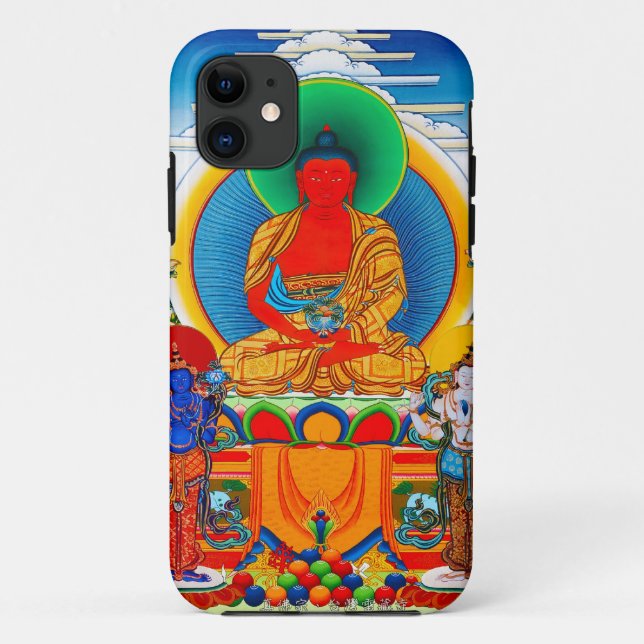 Coques Case-Mate iPhone Thangka tibétain oriental frais trois saints (Dos)
