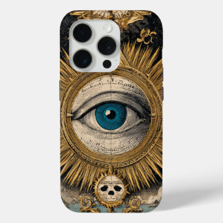 Coque iPhone 15 Pro The All-Seeing Eye of Golden Awareness