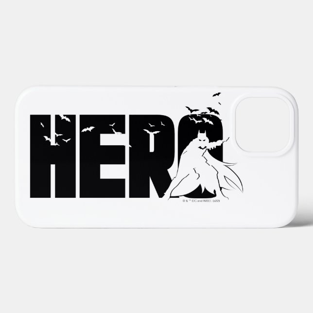 Coques Case-Mate iPhone The Batman "Hero" Graphic (Verso (horizontal))
