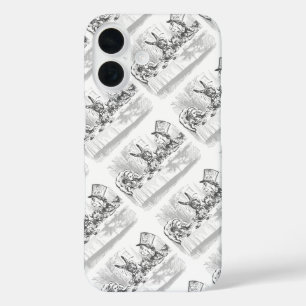 Coque Pour iPhone 16 Thé dansant vintage Alice au pays des merveilles