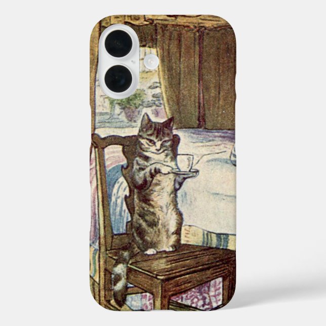 Coques Case-Mate iPhone Thé de service de chat - Beatrix Potter (Verso)