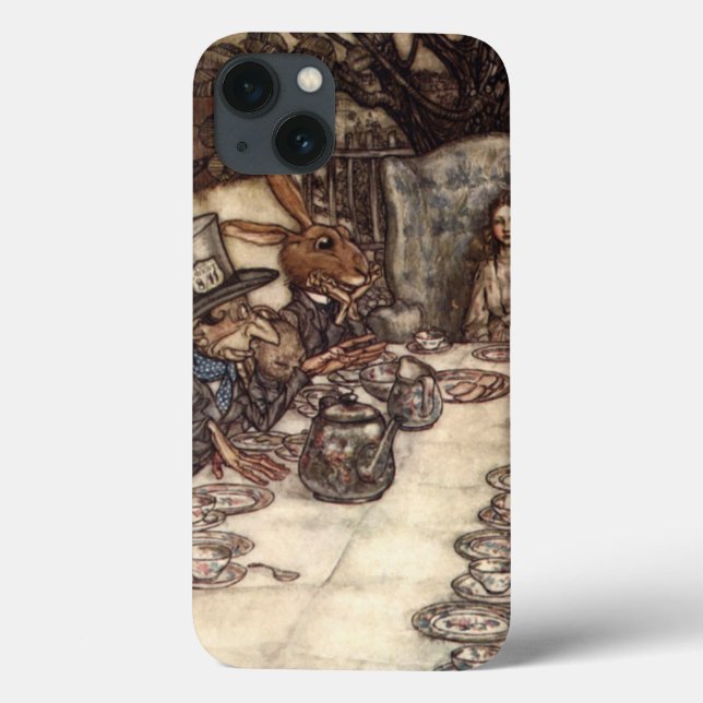 Coques Case-Mate iPhone Thé fou Arthur Rackham de chapelier (Verso)