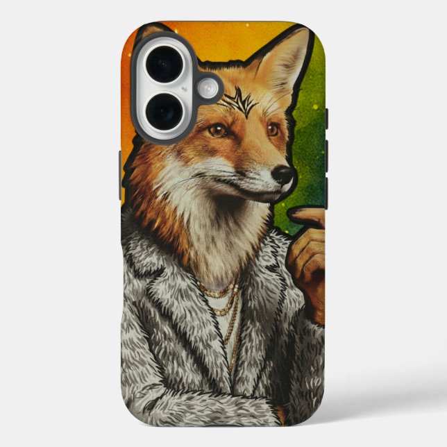 Coques Case-Mate iPhone The Gentleman Fox Phone case  (Verso)