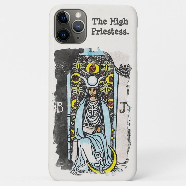 Coques Case-Mate iPhone The High Priestess Major Arcana Tarot Card (Dos)