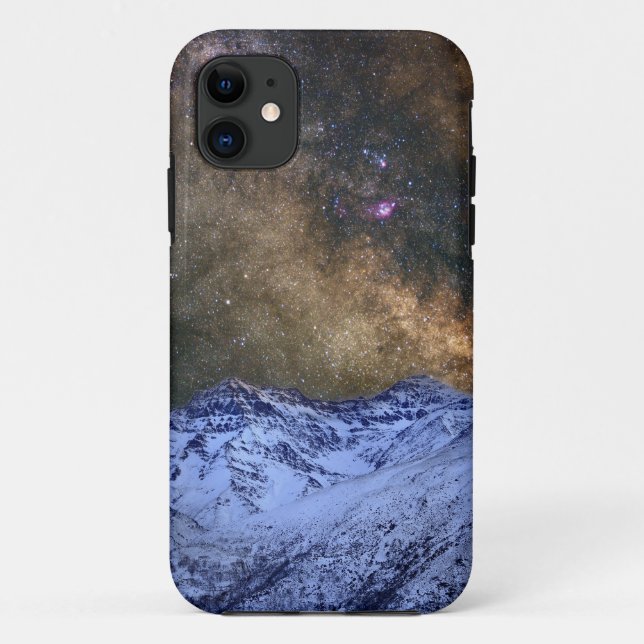 Coques Case-Mate iPhone The milky way over the high mountains (Dos)