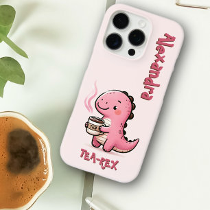 Coques iPhone 16 Pro Thé-Rex sucré Dinosaure personnalisé Pun animal