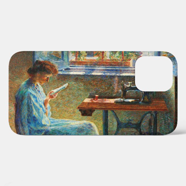 Coques Case-Mate iPhone The Story of a Seamstress,1908 by Umberto Boccioni (Verso (horizontal))
