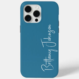 Coque iPhone 15 Pro Max Thé vert monogrammé