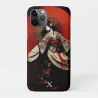 Théâtre Kabuki Noir et Rouge Dramatique