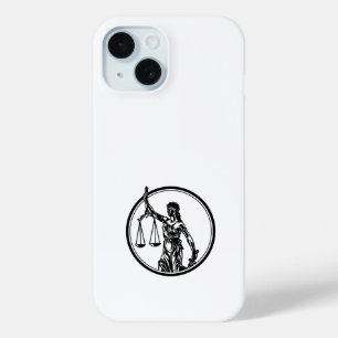 Coque Pour iPhone 15 Thème bleu   Temida