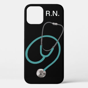 Case-Mate iPhone Case Thème de l'infirmière médicale Monogram R.N.