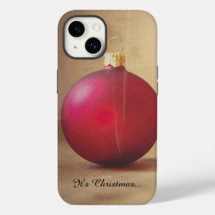 Coque Pour iPhone 14 thème de Noël avec boule de Noël