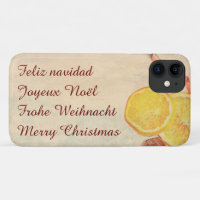 Thème de Noël avec des fruits dans un look vintage
