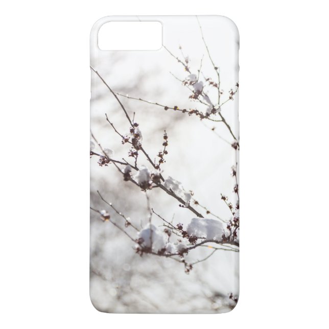 Coques Case-Mate iPhone Thème d'hiver. Les plantes ont couvert l'arrière - (Dos)