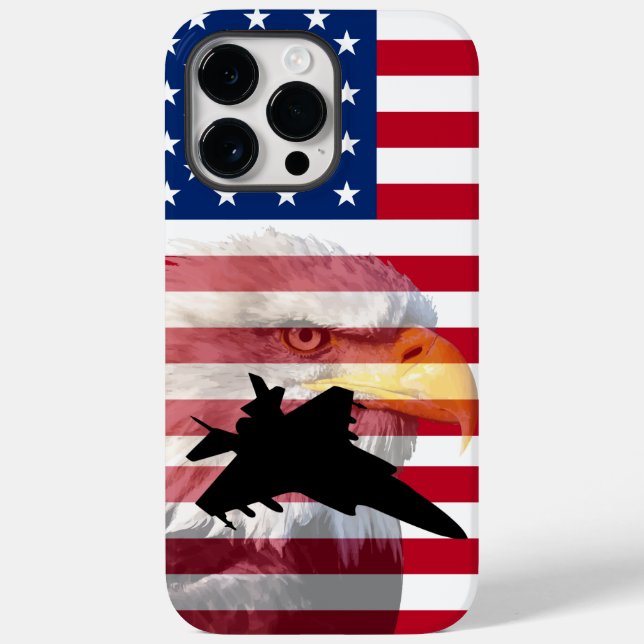 Coques Case-Mate iPhone Thème militaire masculin cool Patriotique Américai (Verso)