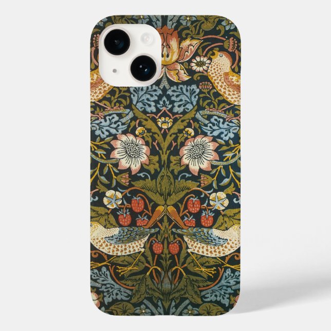 Coques Case-Mate iPhone Thiers de fraises William Morris Motif antique (Verso)