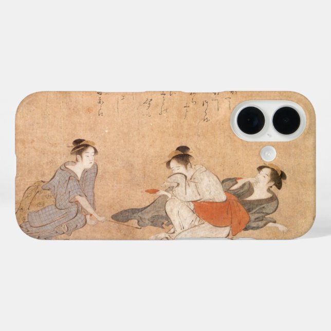 Coques Case-Mate iPhone Three Drunken Women Japanese Art Torii Kiyonaga  (Verso (horizontal))