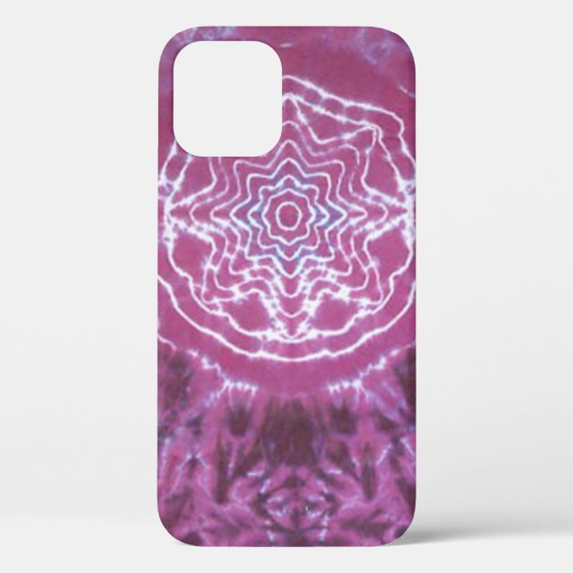 Coques Case-Mate iPhone Tie Dye des étoiles violet (Verso)