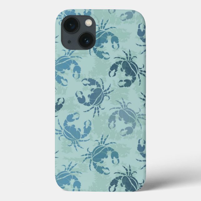 Coques Case-Mate iPhone Tie Dye Motif De Crabes (Verso)