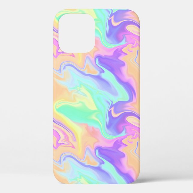 Coques Case-Mate iPhone Tie Dye Swirl Pastel Super (Verso)