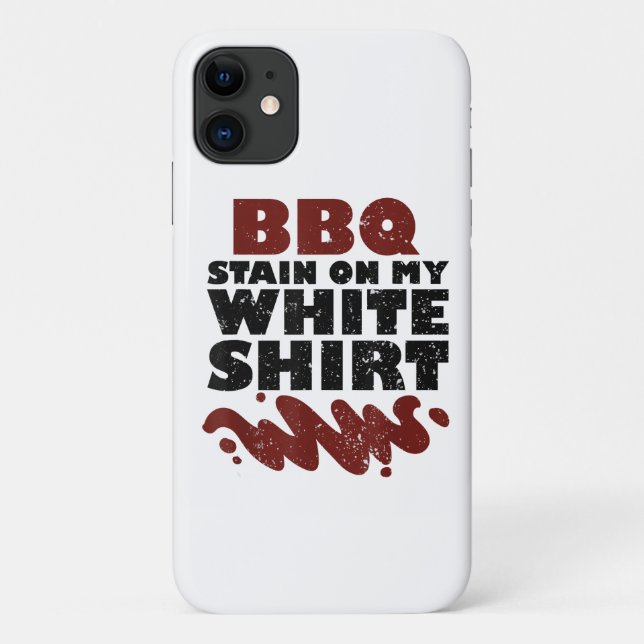 Coques Case-Mate iPhone Tige barbecue sur mon blanc (Dos)