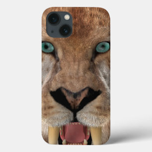 iPhone 13 Case Tigre à dents de sabre ou Smilodon