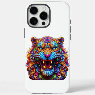 Coques iPhone 16 Pro Max Tigre brillant à la fibre