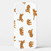 Tigre japonais : Doodle Vintage sans joint