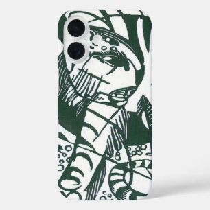 Coques iPhone 16 Tigre par Franz Marc, Art de l'expressionnisme vin