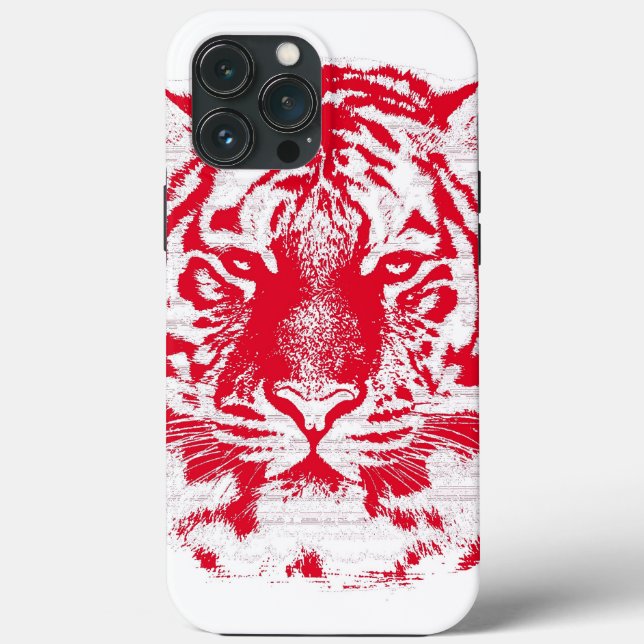 Coques Case-Mate iPhone Tigre rouge et blanc (Verso)