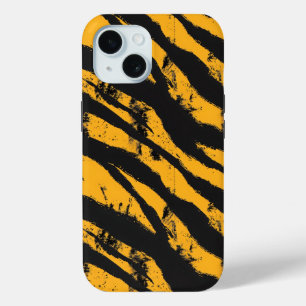 Coque Pour iPhone 15 Tigre urbain classique rayures