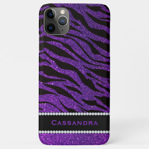 Case-Mate iPhone Case Tigres de Parties scintillant violet et noir Nom d