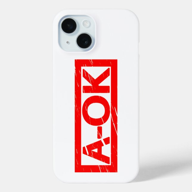 Coques Case-Mate iPhone Timbre A-OK (Verso)