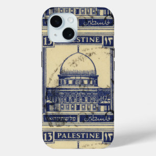 Coque Pour iPhone 15 timbre antique palestinien 1920_ folklor palestine