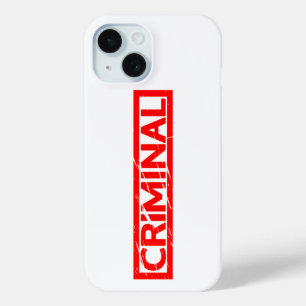 Coque Pour iPhone 15 Timbre criminel