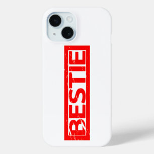 Coque Pour iPhone 15 Timbre de Bestie
