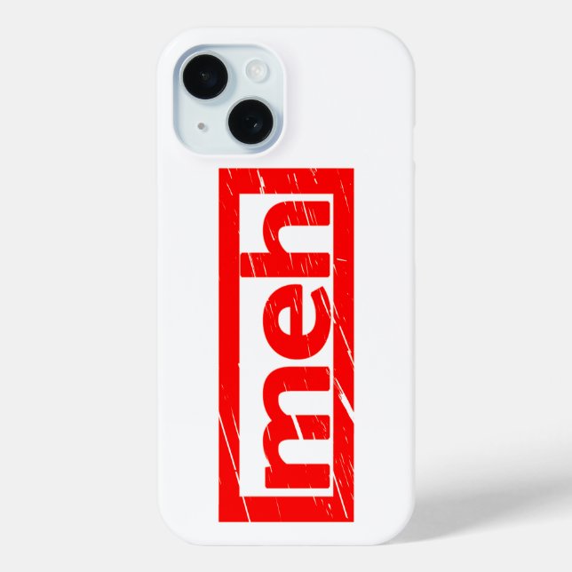 Coques Case-Mate iPhone Timbre de Meh (Verso)