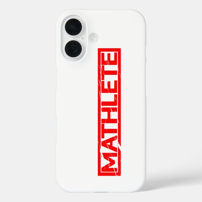 Coques Case-Mate iPhone Timbre Mathlete (Verso)