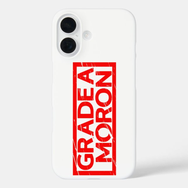 Coques Case-Mate iPhone Timbre Moron de grade A (Verso)