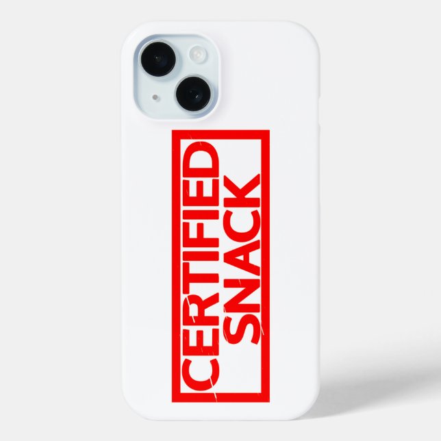 Coques Case-Mate iPhone Timbre Snack Certifié (Verso)