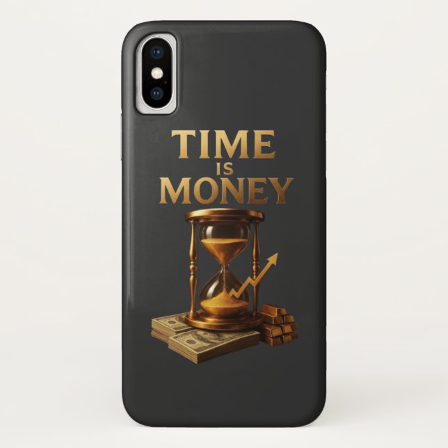Coques Case-Mate iPhone Time Is Money | Powerful Motivational Design (Dos)