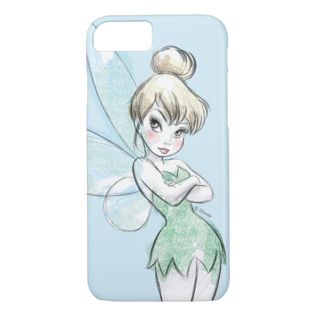Coques Case-Mate iPhone Tinker Bell | Armoiries pastel croisées (Dos)